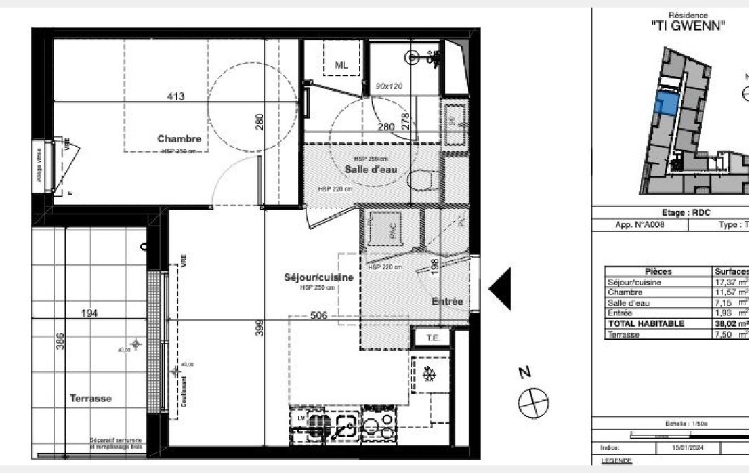 MATT IMMO CONSEIL : Appartement | QUESTEMBERT (56230) | 38 m2 | 159 900 € 